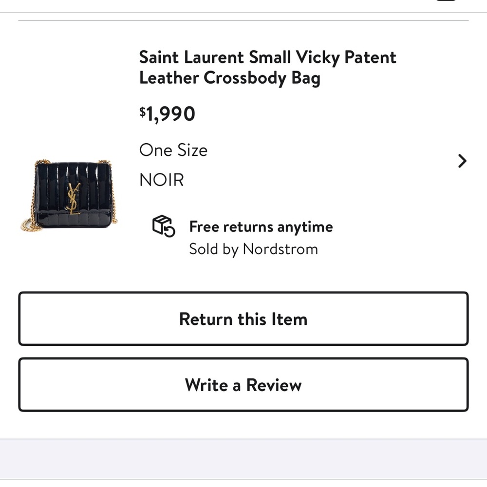YSL black bag